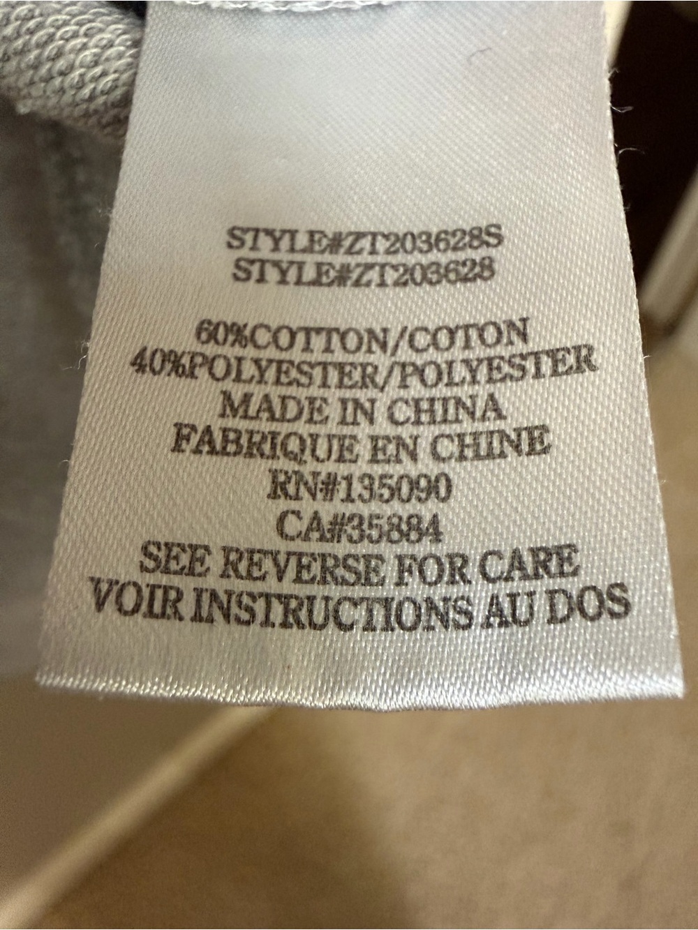 Z Supply Oversized Gray Crewneck Sweatshirt - Picture 3 of 4